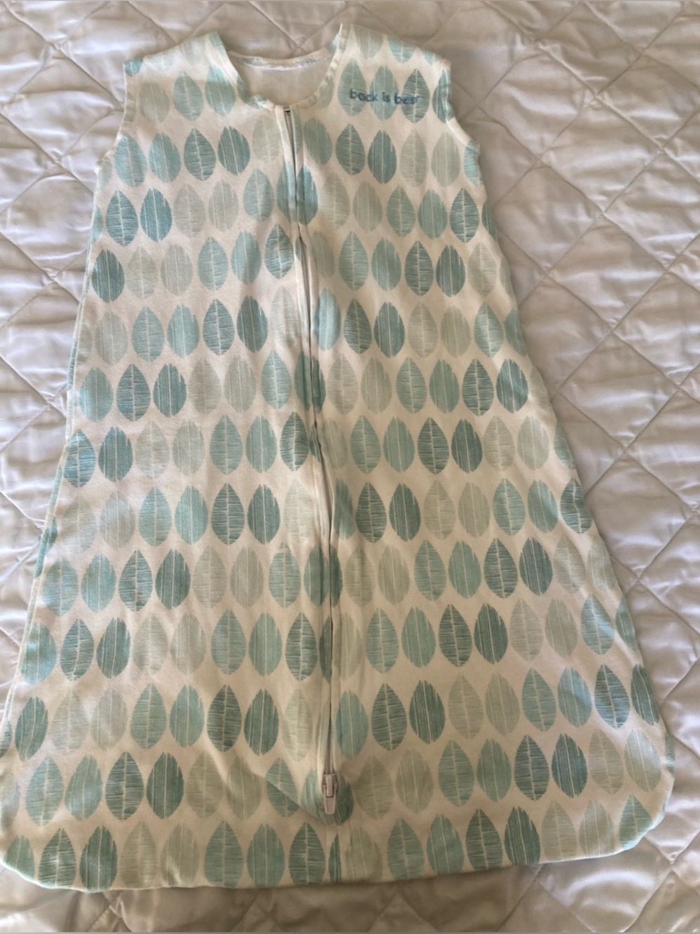 Blue Leaf Print Kids Sleep Sack